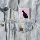 Skulptur einer Katze, später Zeitraum Button (Beispiel)