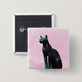 Skulptur einer Katze, später Zeitraum Button (Vorne & Hinten)