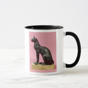 Skulptur einer Katze, später Zeitraum Tasse
