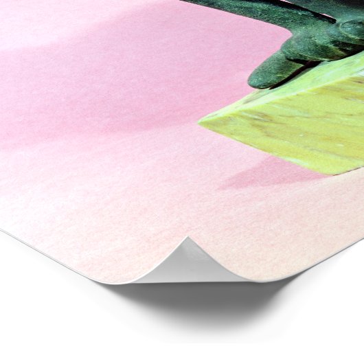 Skulptur einer Katze, Spätphase Poster (Ecke)