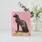 Skulptur einer Katze, Spätphase Postkarte (Stehend Vorderseite)