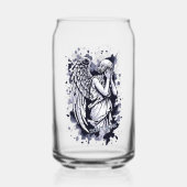 Skulptur eines weinenden Engels - mit Splashes 1 Dosenglas (Rückseite)