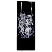 Skulptur eines weinenden Engels - mit Splashes 1 Geschenktüte Für Weinflaschen (Vorderseite)