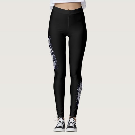 Skulptur eines weinenden Engels - mit Splashes 1 Leggings (Vorderseite)