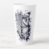 Skulptur eines weinenden Engels - mit Splashes 1 Milchtasse (Vorderseite)