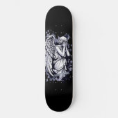 Skulptur eines weinenden Engels - mit Splashes 1 Skateboard (Vorderseite)