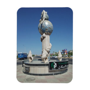 Skulptur für die Meeresbewohner Magnet