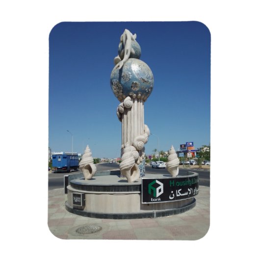 Skulptur für die Meeresbewohner Magnet (Vertikal)