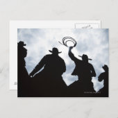 Skulptur im Dodge City Kansas 2 Postkarte (Vorne/Hinten)