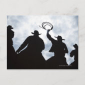 Skulptur im Dodge City Kansas 2 Postkarte (Vorderseite)