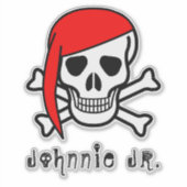 Skulptur mit Bandanna Personalisiert Aufkleber (Vorderseite)