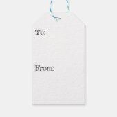 Skulptur mit farbenprächtigem Hintergrund Geschenkanhänger (Rückseite)