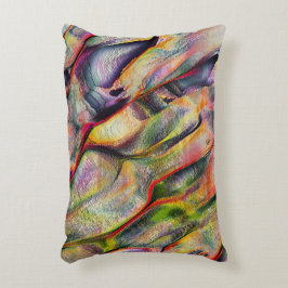 Skulptur mit Rauigkeit und virtueller Wasserfarbe Dekokissen