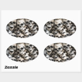 Skulptur Ovaler Aufkleber (Blatt)