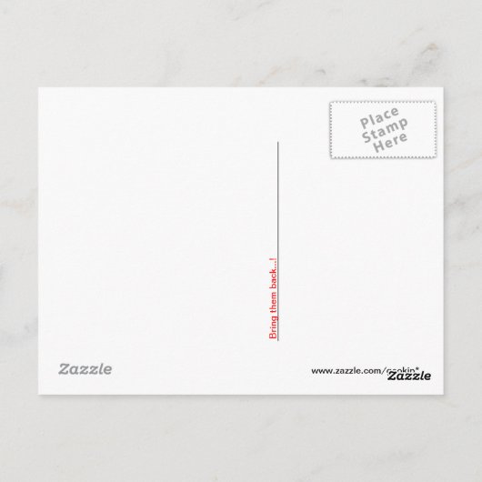 Skulptur Postkarte (Rückseite)