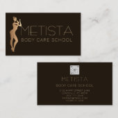 Skulptur QR-Code-Logo schwarz Visitenkarte (Vorne/Hinten)