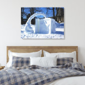 Skulptur, Quebec, Kanada Leinwanddruck (Insitu (Schlafzimmer))
