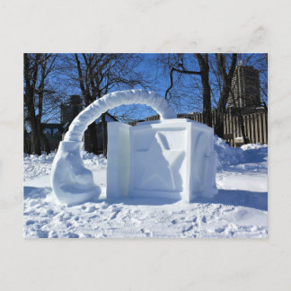 Skulptur, Quebec, Kanada Postkarte