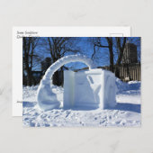 Skulptur, Quebec, Kanada Postkarte (Vorne/Hinten)