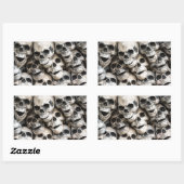 Skulptur Rechteckiger Aufkleber (Blatt)