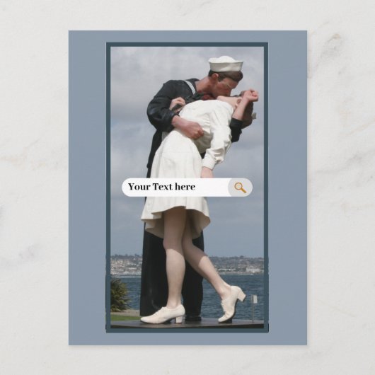 Skulptur San Diego Unbedingte Kapitulation Postkarte (Vorderseite)