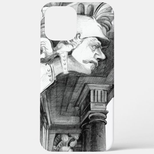 Skulptur Schloss Stift Kunst, Dichtung und Musik Case-Mate iPhone Hülle (Rückseite)
