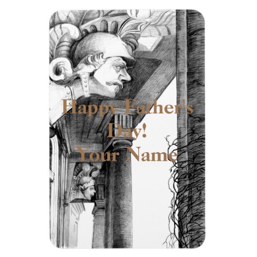 Skulptur Schloss Stift Kunst, Dichtung und Musik Magnet (Vertikal)