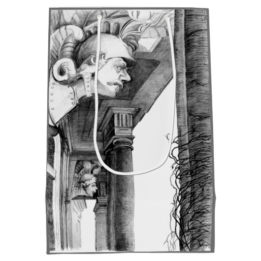 Skulptur Schloss Stift Kunst, Dichtung und Musik Mittlere Geschenktüte (Rückseite)