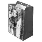 Skulptur Schloss Stift Kunst, Dichtung und Musik Mittlere Geschenktüte (Rückseite Schrägansicht)