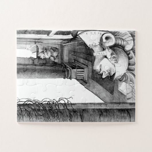 Skulptur Schloss Stift Kunst, Dichtung und Musik Puzzle (Horizontal)