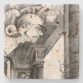 Skulptur Schloss Stift Kunst, Dichtung und Musik Steinuntersetzer (Vorderseite)