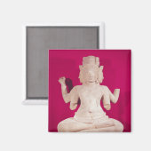 Skulptur von Brahma mit vier Gesichtern 2 Magnet (Vorderseite/Rückseite)