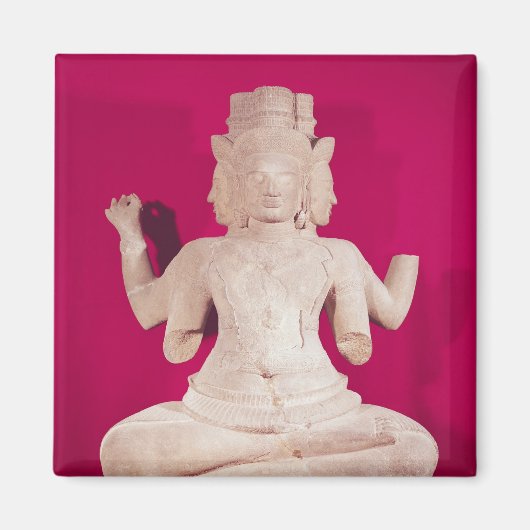 Skulptur von Brahma mit vier Gesichtern 2 Magnet (Vorne)