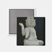 Skulptur von Brahma mit vier Gesichtern Magnet (Vorderseite/Rückseite)
