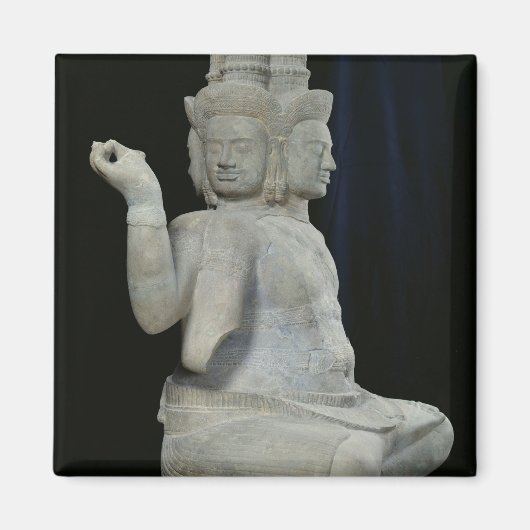 Skulptur von Brahma mit vier Gesichtern Magnet (Vorne)