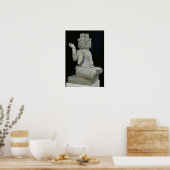 Skulptur von Brahma mit vier Gesichtern Poster (Küche)