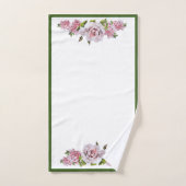 Skulpturale Rose auf einem Badetuch-Set Badhandtuch Set (Handtuch)