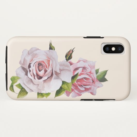 Skulpturale Rose auf einem iPhone-Fall Case-Mate iPhone Hülle (Rückseite (Horizontal))
