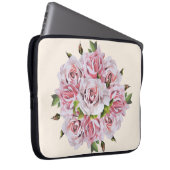 Skulpturale Rose auf einem Laptop - (I) Laptopschutzhülle (Vorne Rechts)