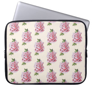 Skulpturale Rose auf einem Laptop - (II) Laptopschutzhülle
