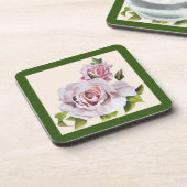 Skulpturale Rose auf einem Untersetzer Set (Linke Seite)