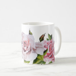 Skulpturale Rose auf einer klassischen Tasse