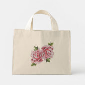 Skulpturale Rose auf einer kleinen Tasche (Rückseite)