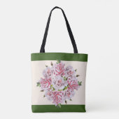 Skulpturale Rose auf einer Tasche (Rückseite)