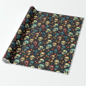 Skulpturen aus bloom Halloween Wrapping Paper Geschenkpapier (Ungerollt)