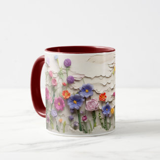 Skulpturen Blumengarten Keramik Kaffee Tasse ☕