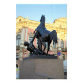 Skulpturen der Anichkov-Brücke in St. Petersburg Fotodruck (Vorne)