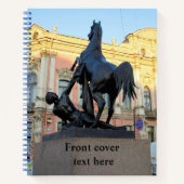 Skulpturen der Anichkov-Brücke in St. Petersburg Notizblock (Vorderseite)