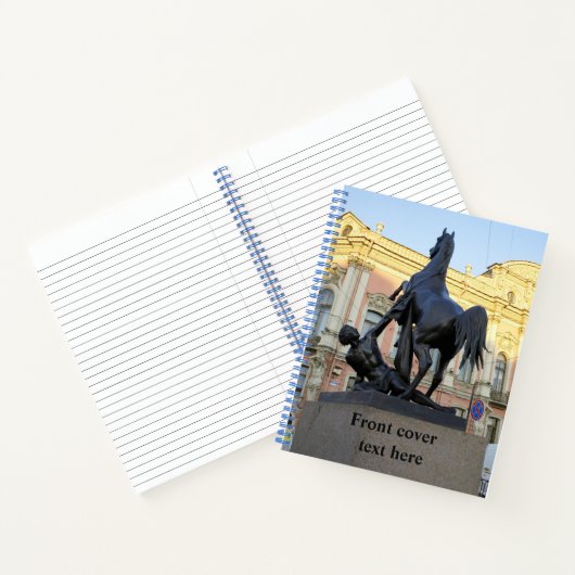 Skulpturen der Anichkov-Brücke in St. Petersburg Notizblock (Innenseite)