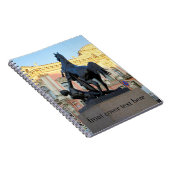 Skulpturen der Anichkov-Brücke in St. Petersburg Notizblock (Rechte Seite)